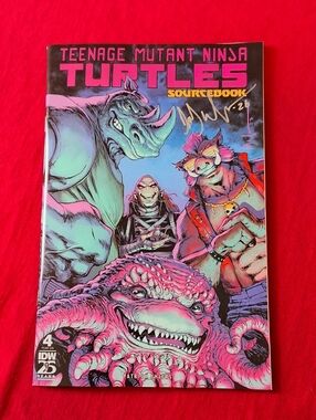 Teenage Mutant Ninja Turtles Sourcebook #4 First Printing Signed by Dave Wachter
